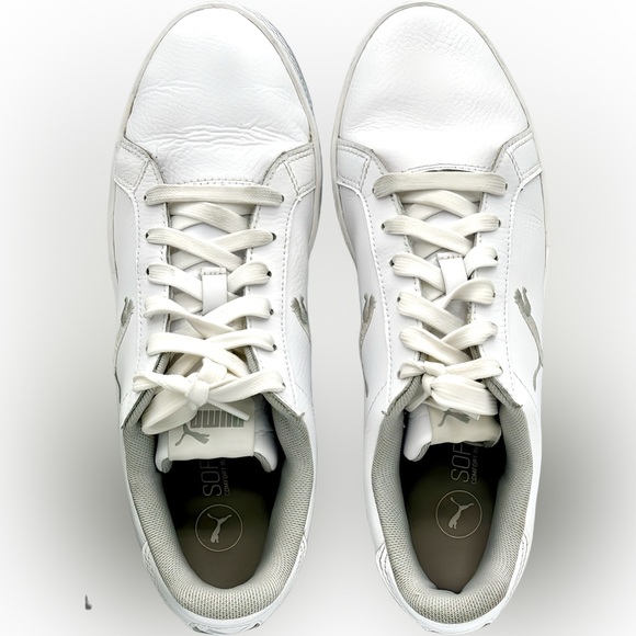 🌺PUMA Leather Lace-up Sneakers Smash Cat Sneakers. One-Of-A-Kind🌸🌺 - Picture 5 of 16